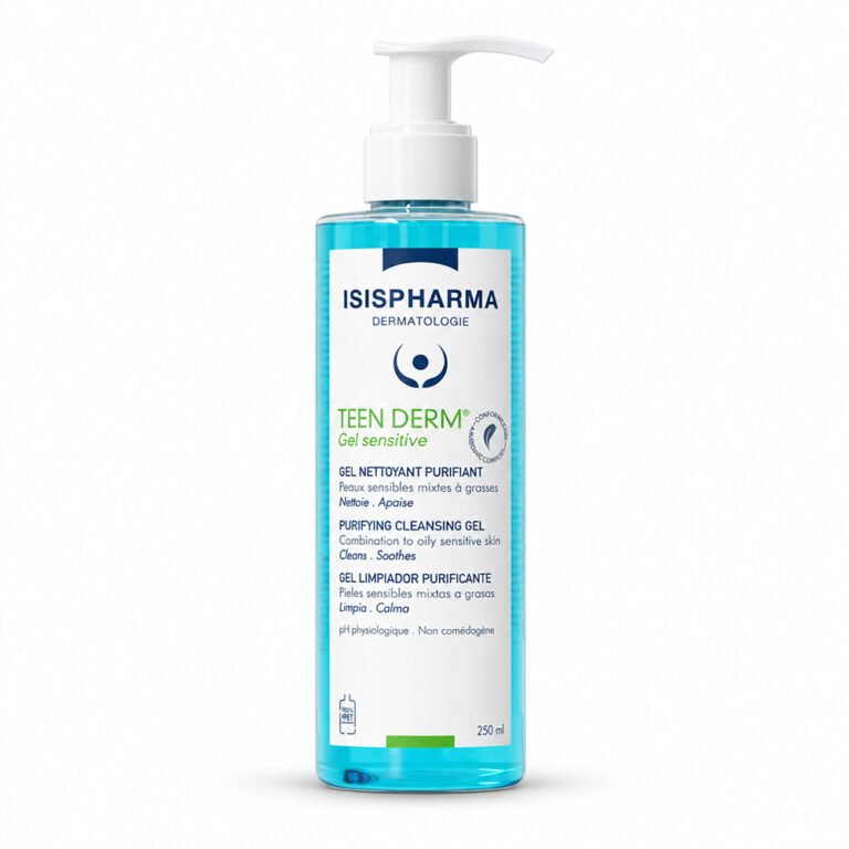 ISISPHARMA Teen Derm Gel Sensitive hassas ve akne eğilimli ciltler için temizleme jeli 250 ml